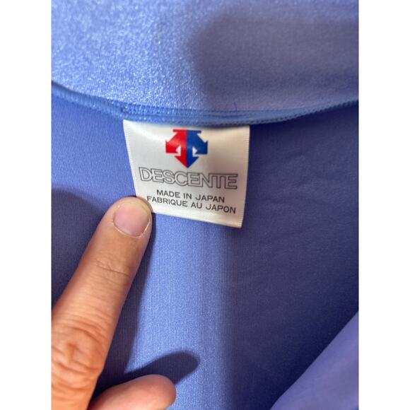 Descante Cycling Jersey Japan Blue Gray Purple Back Pockets - Picture 5 of 9